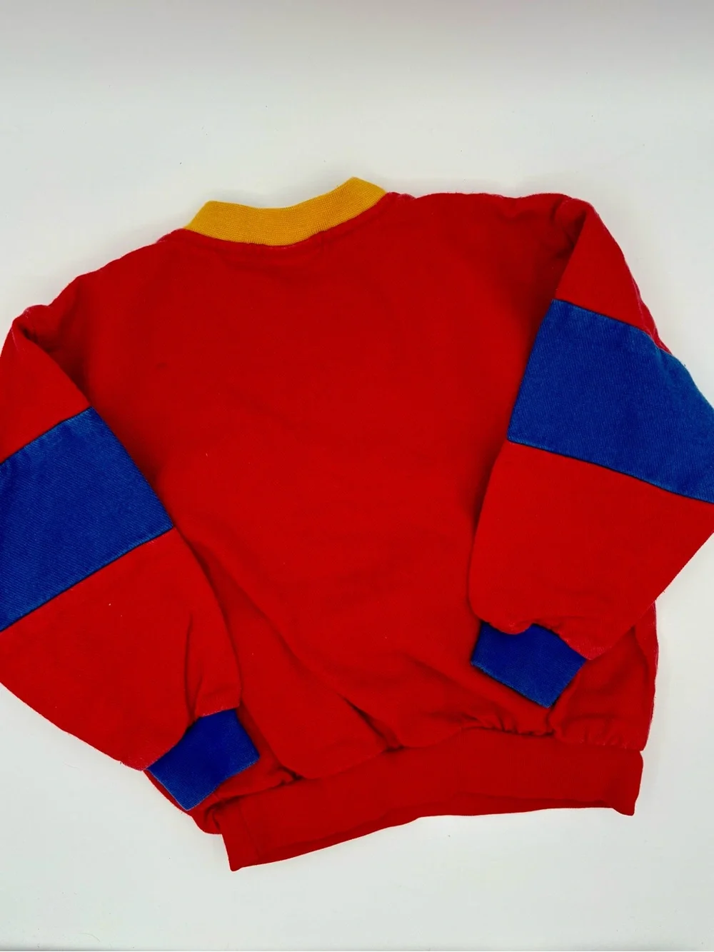 Vintage Oshkosh B’Gosh Colorblock Sweatshirt Henley Primary Colors 90’s Kidcore